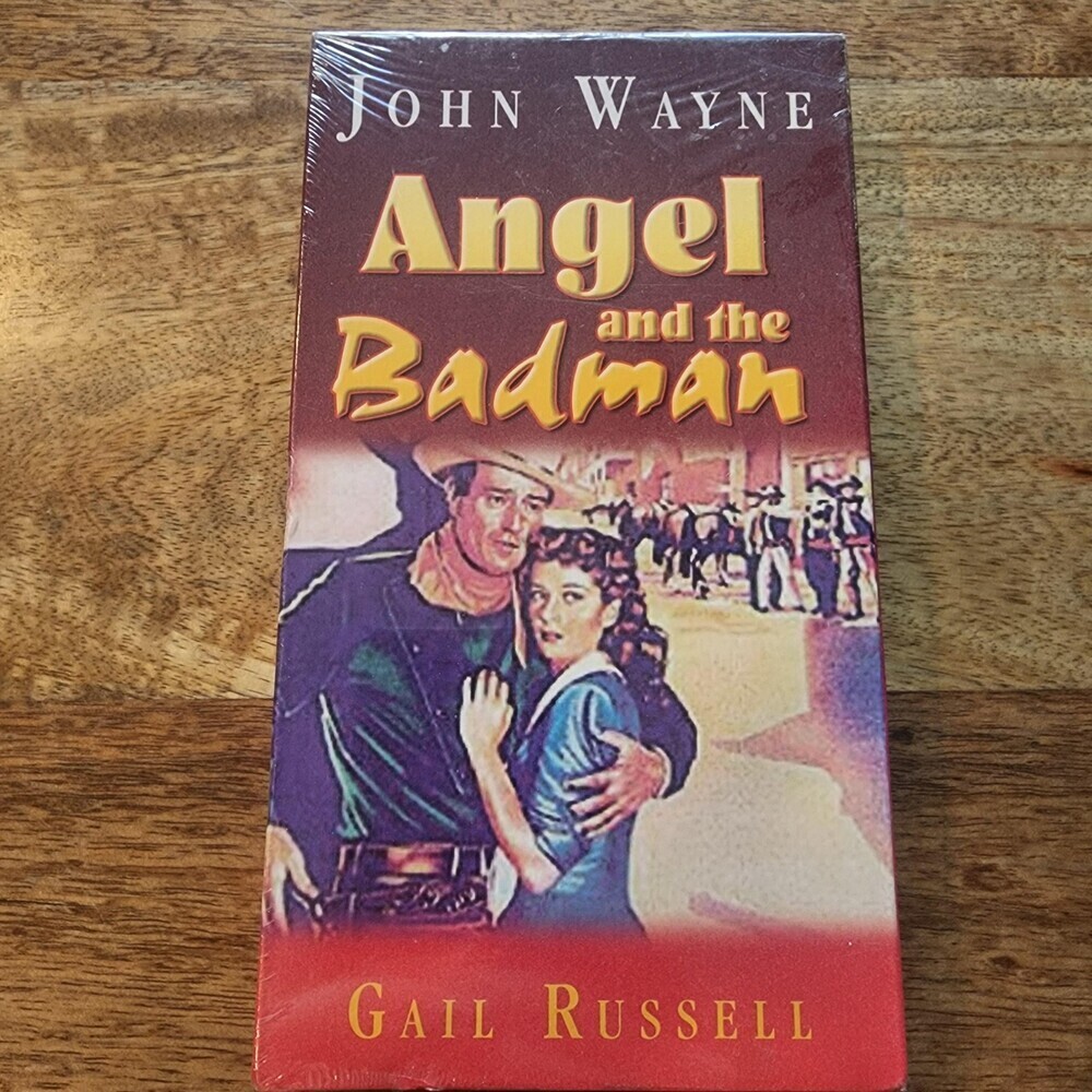 Vintage Angel And The Badman VHS John Wayne Gail Russell B&W 1947 Western Sealed